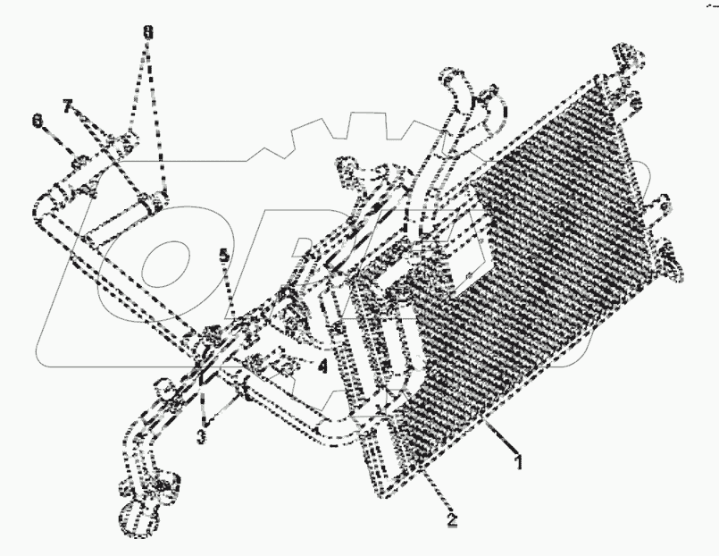  8101C-C0104 Heater outlet pipe group