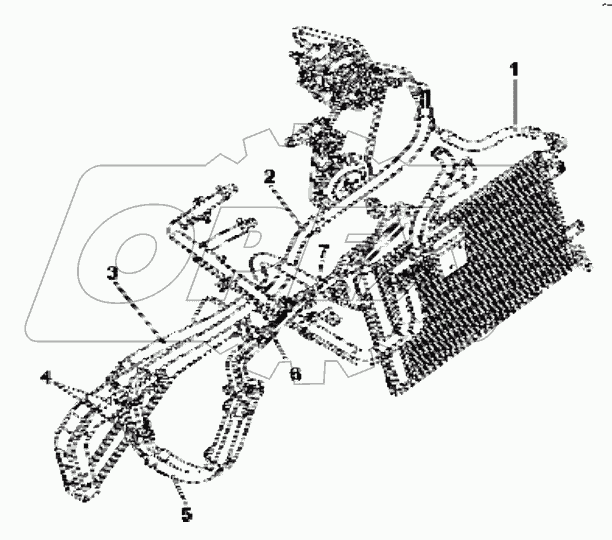  8108A-C0104 Air conditioner pipeline group