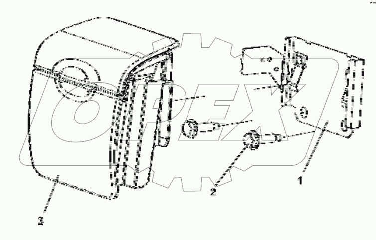  8203A-C0100 Ashtray group