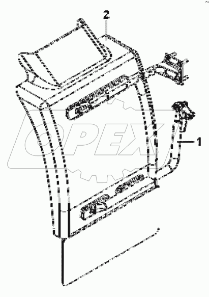  8403A-C0303 Left rear mudguard group