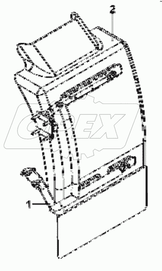  8403B-C0305 Right rear mudguard group