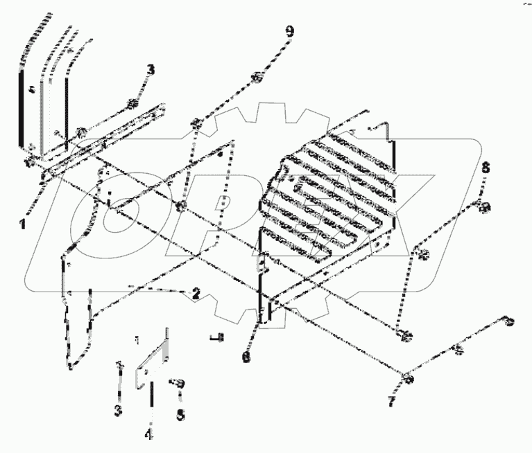  8403C-C0100 Left front mudguard group