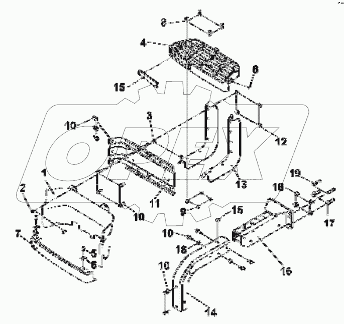  8405C-C0101 Left foot pedal group