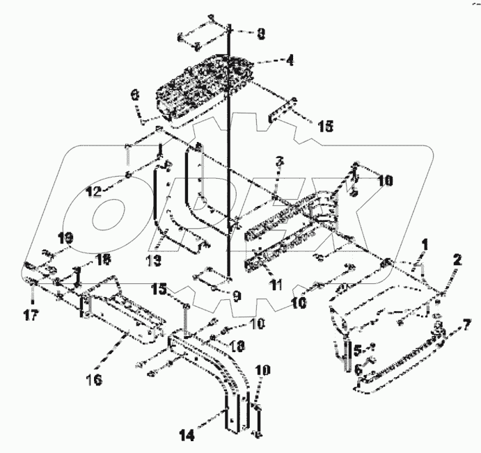  8405D-C0101 Right foot pedal group
