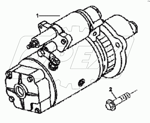  SM9772 Starter mounting piece group
