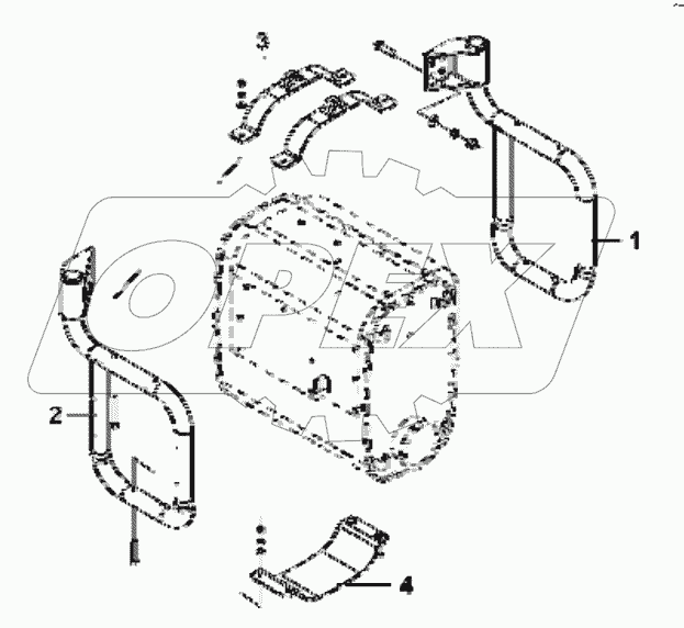 1201B-T0900 Muffler assembly group