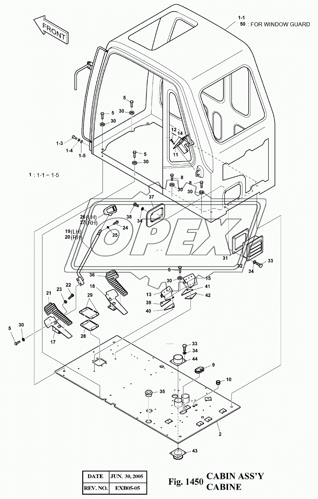 1450 Кабина в сборе