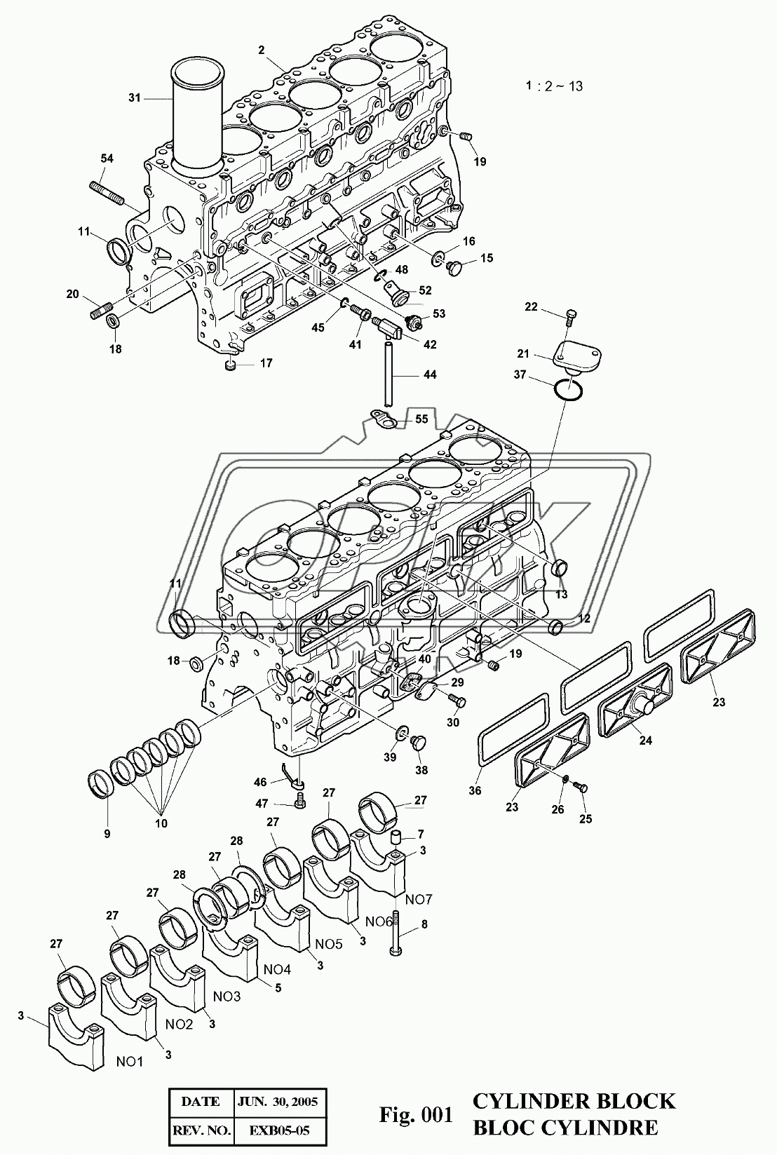 001 Блок цилиндров