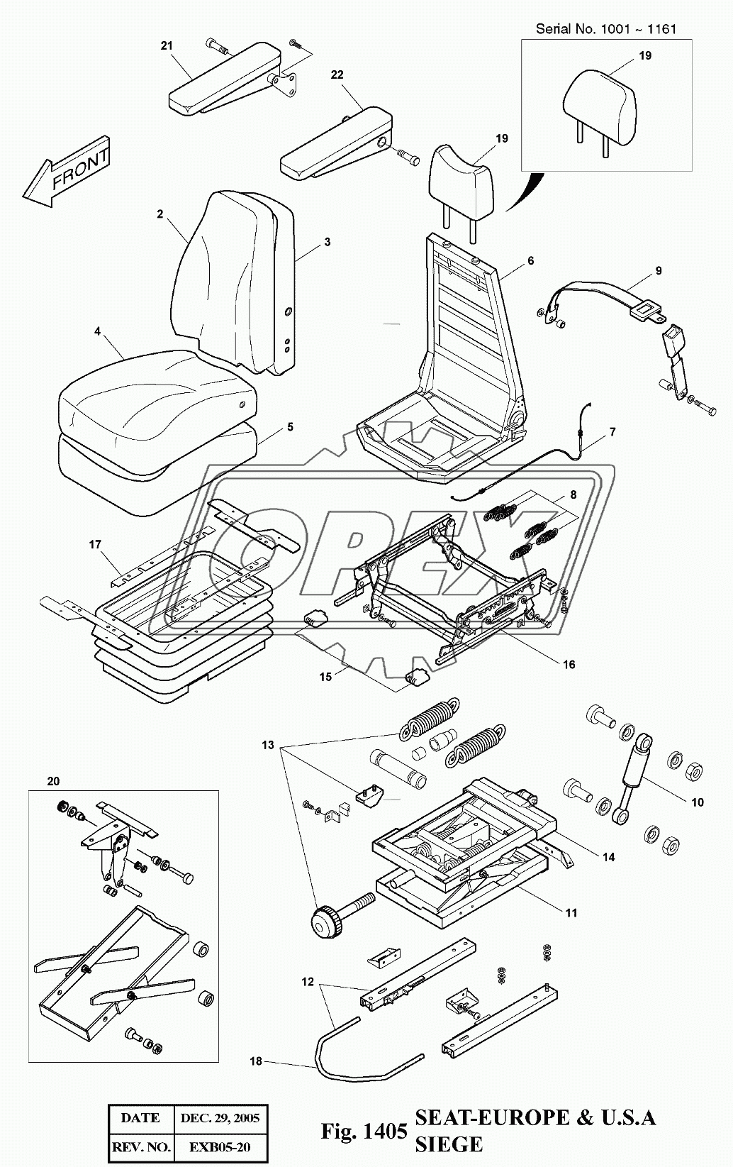 1405 Сиденье