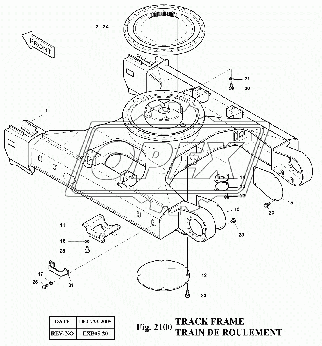 2100 Тележка гусеничная