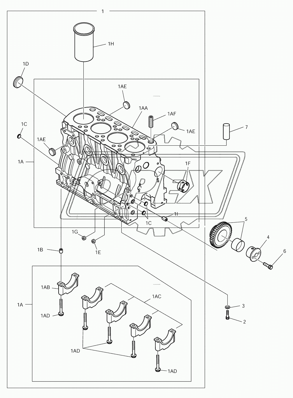 002 Блок цилиндров