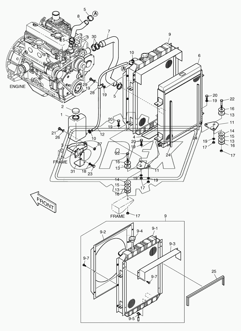 2170 Установка радиатора