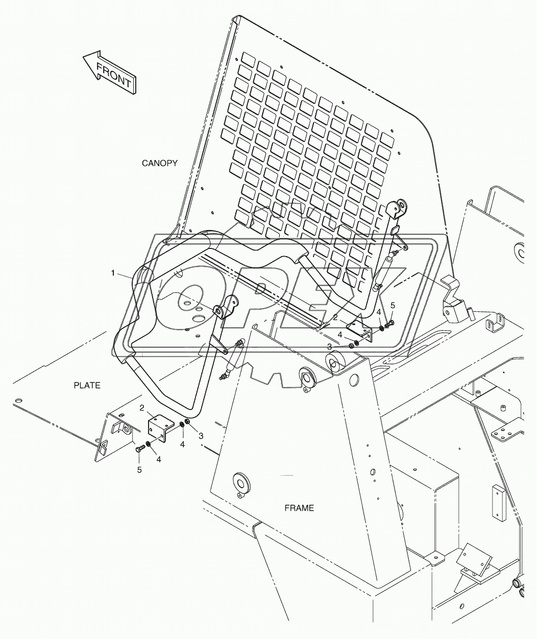 6460 Ограждение сиденья