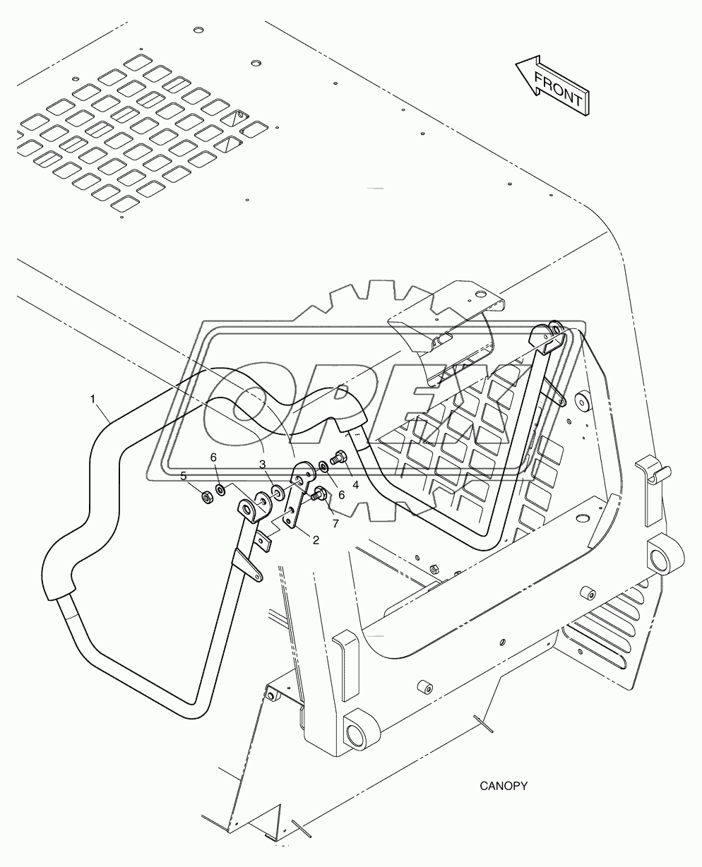 6640 Ограждение сиденья