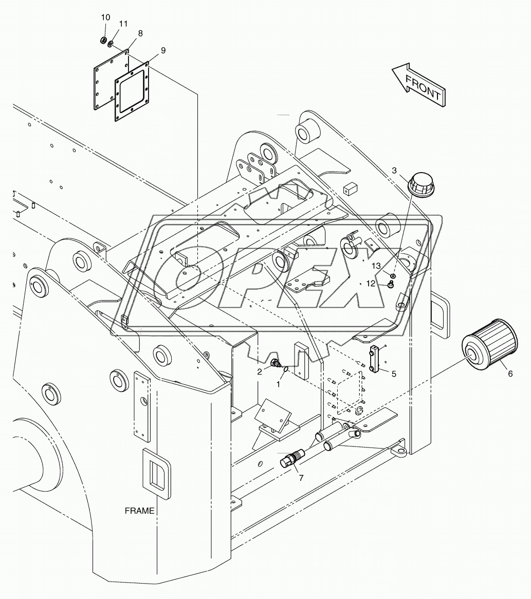 1330 Крышка масляного бака