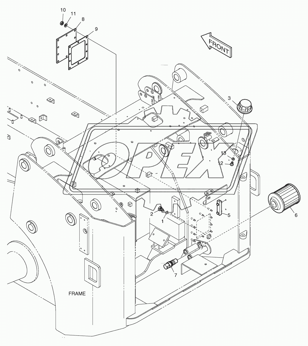 1320 Крышка масляного бака