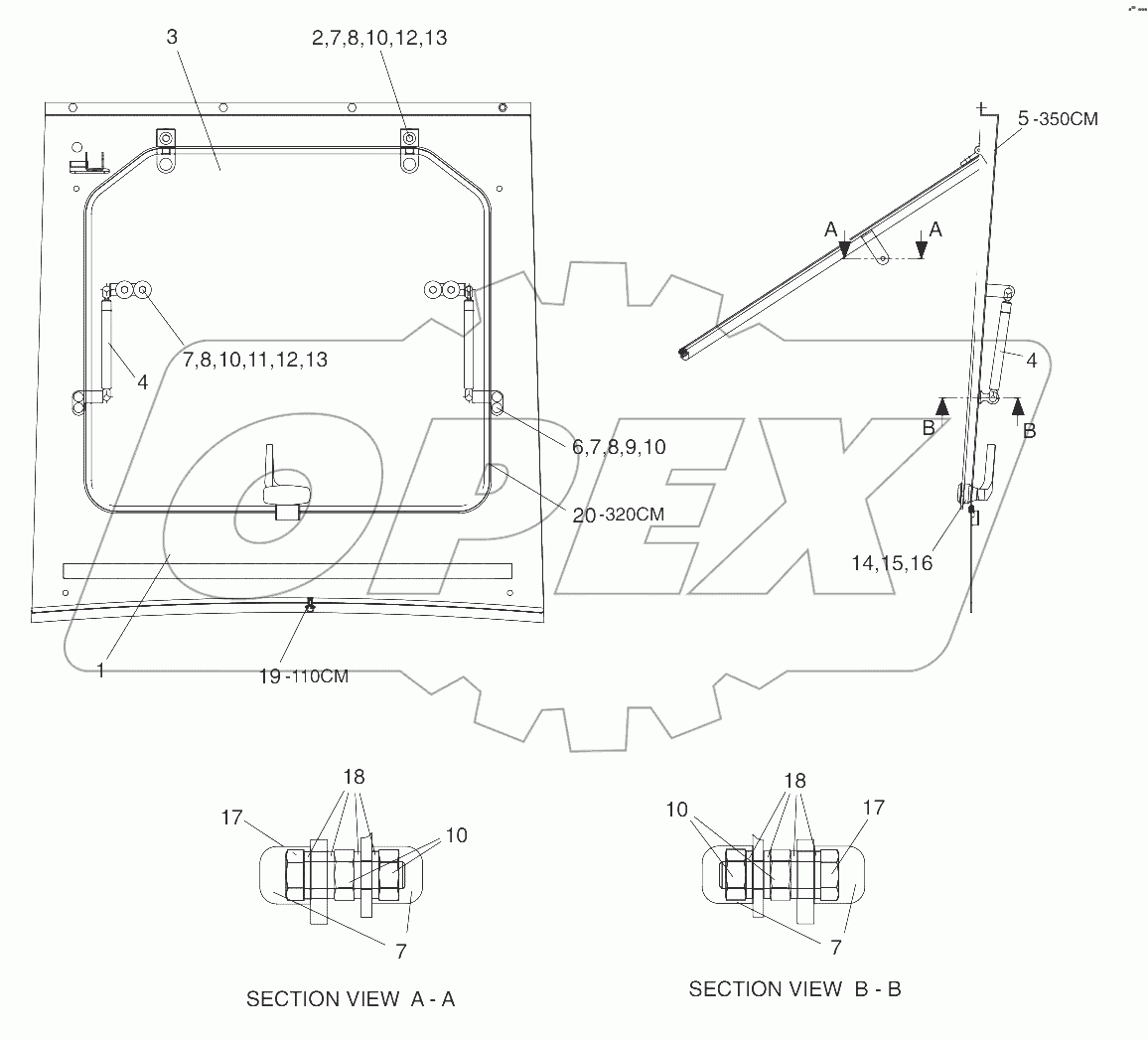  A159270 REAR COVER ASS'Y