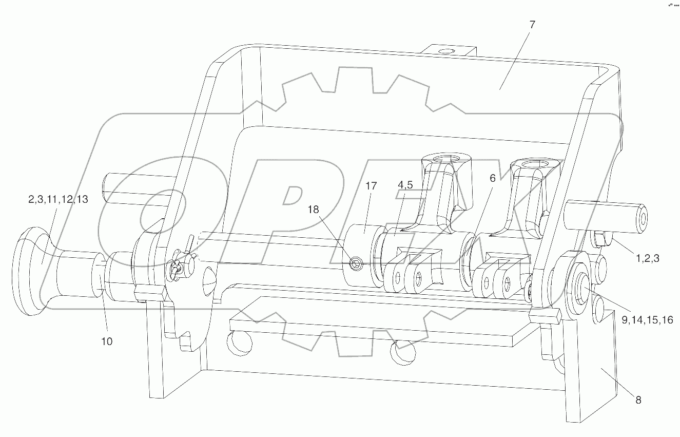  A158569 BRACKET ASS'Y - 2 LEVER