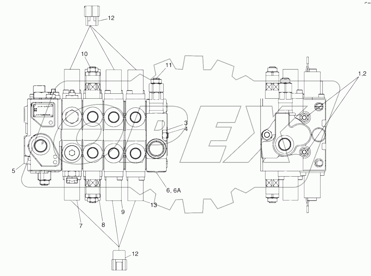 D517153 VALVE GP - FINGERTIP - 4 WAY