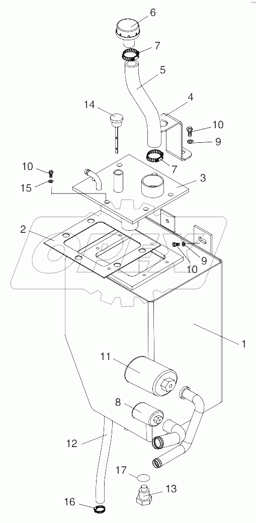  A158325 TANK GP - HYDRULIC