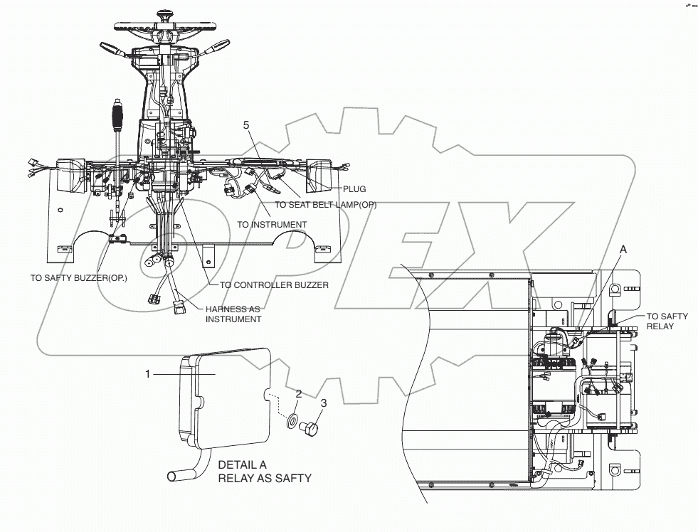  A158698 SEAT BELT GP - WARNING