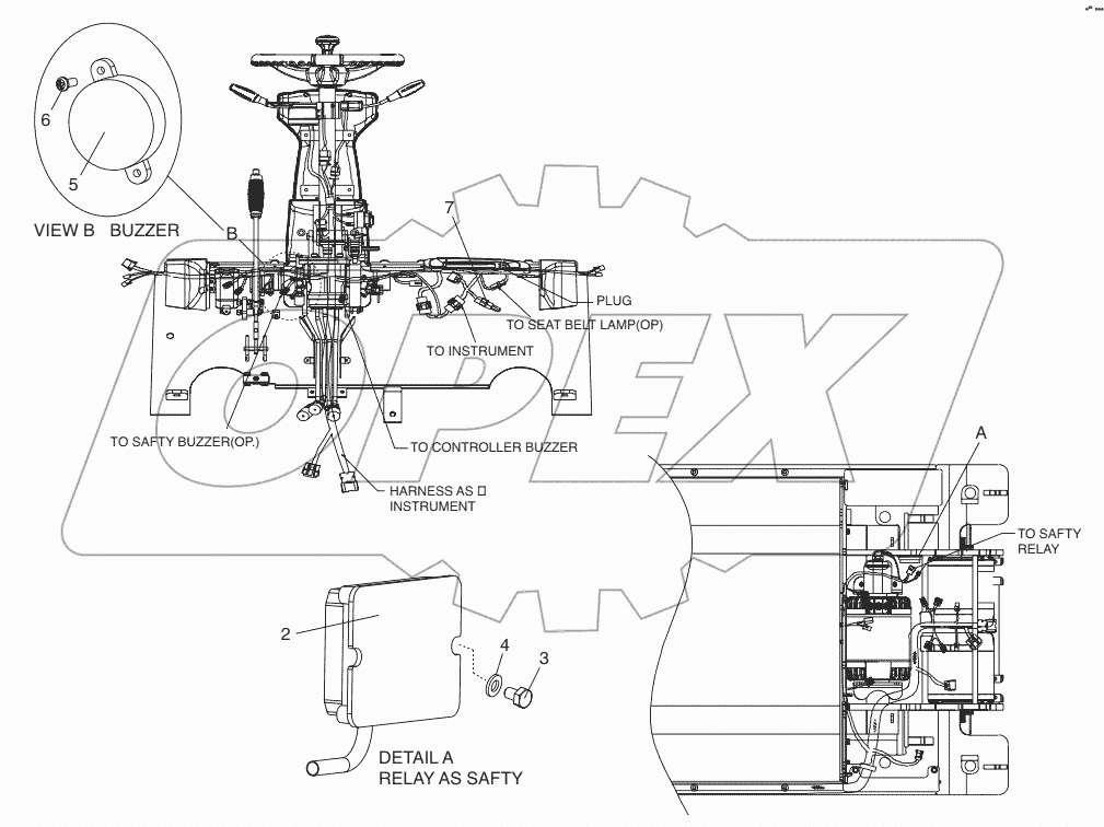  A158699 PARKING & SEAT BELT GP - WARNING