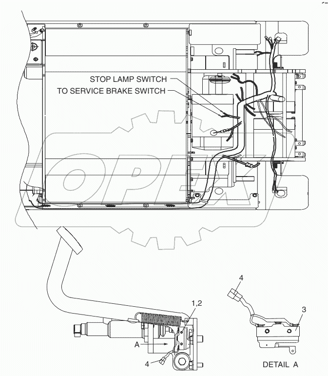  A244652 WIRING GP - BRAKE SWITCH - OPTION