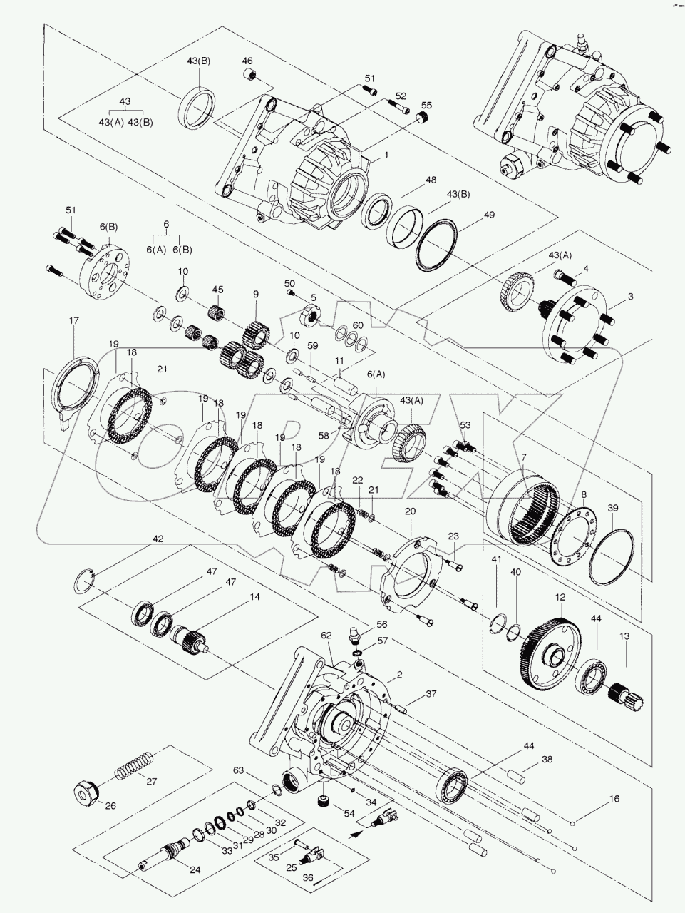  A153372 DRIVE AXLE - RH