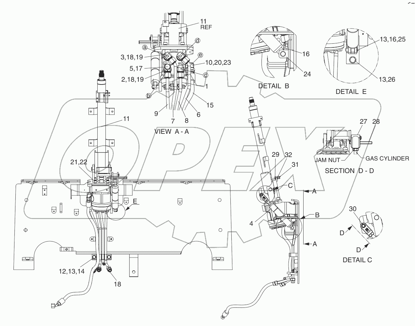  A158660 STEERING GP - FRONT COCKPIT UNIT