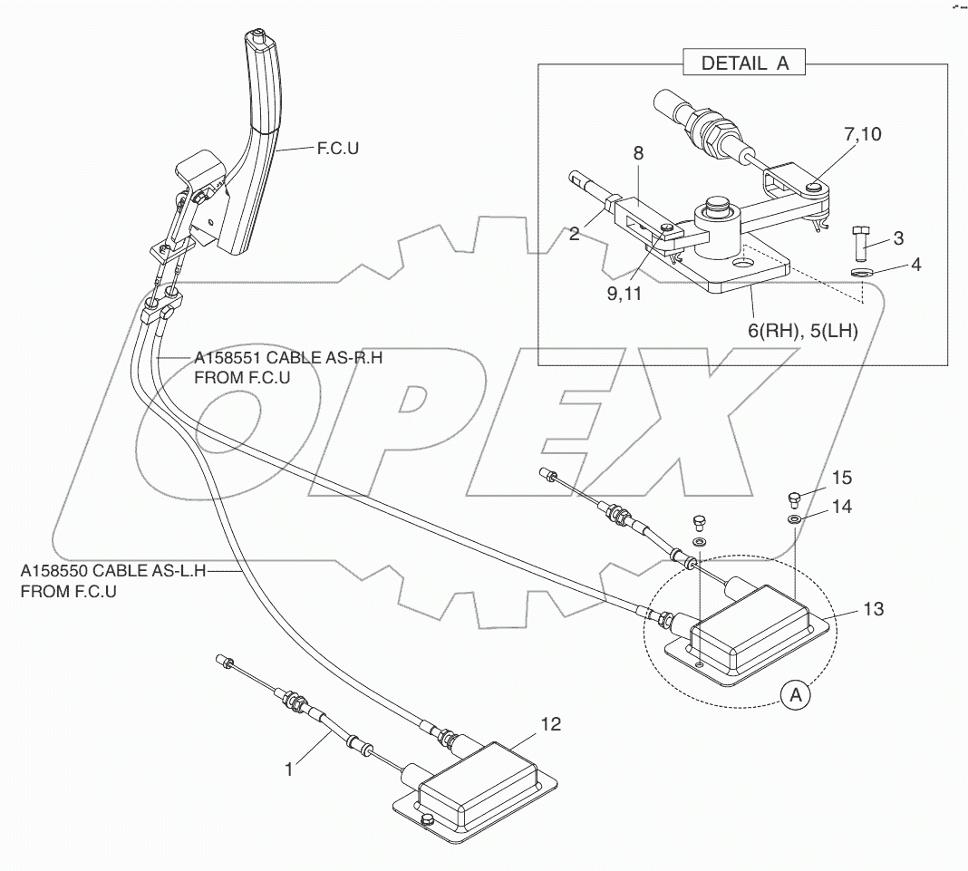  A242150 CONTROL GP - PARKING BRAKE