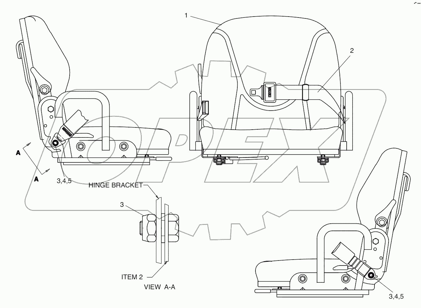  A152375 SEAT GP - CLOTH