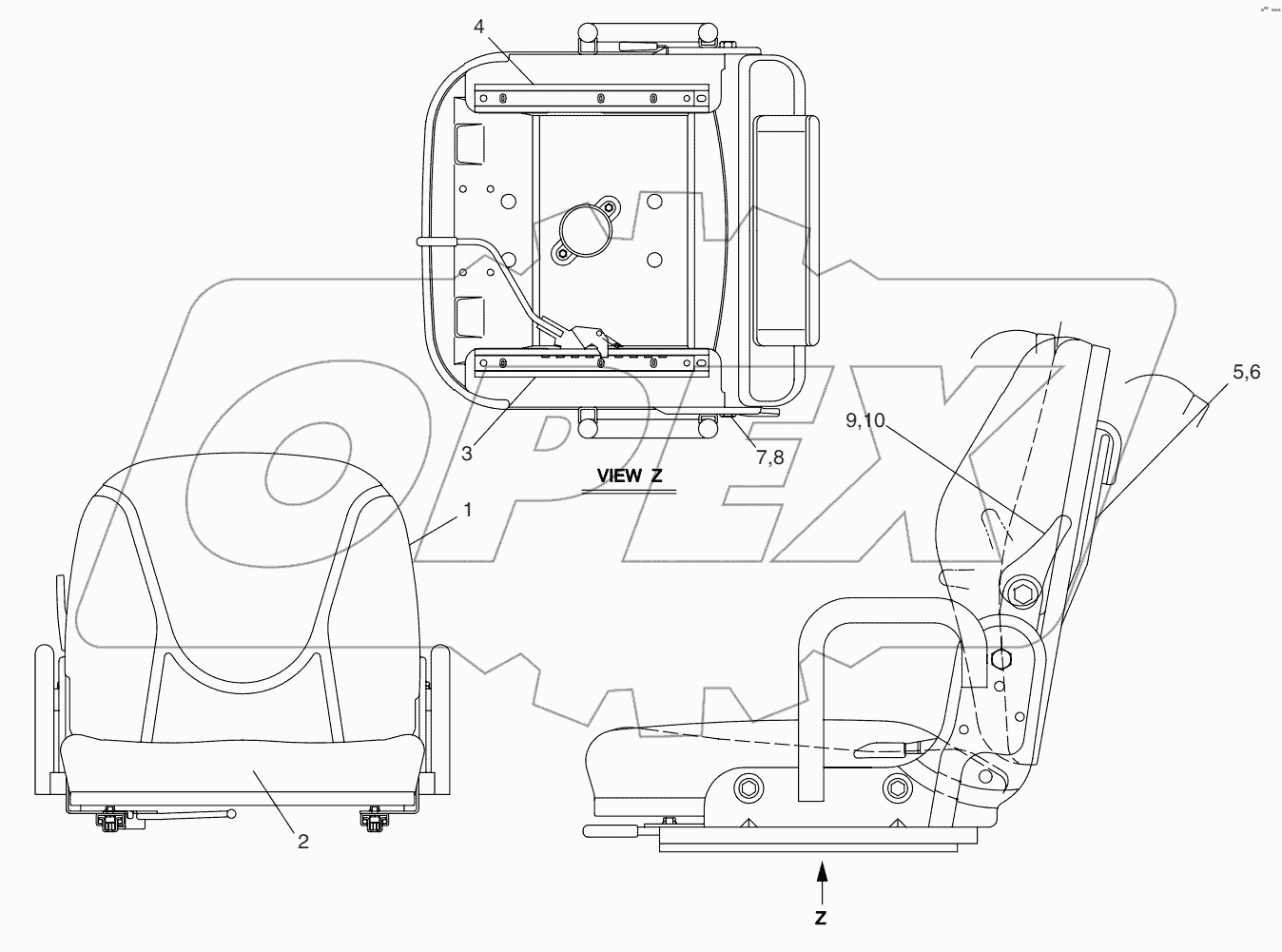  A152374 SEAT GP - CLOTH(NACD)