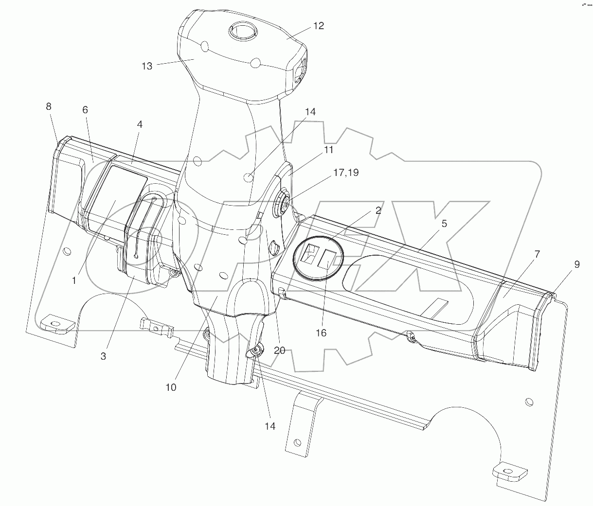  A158662 COVER GP - FRONT COCKPIT UNIT