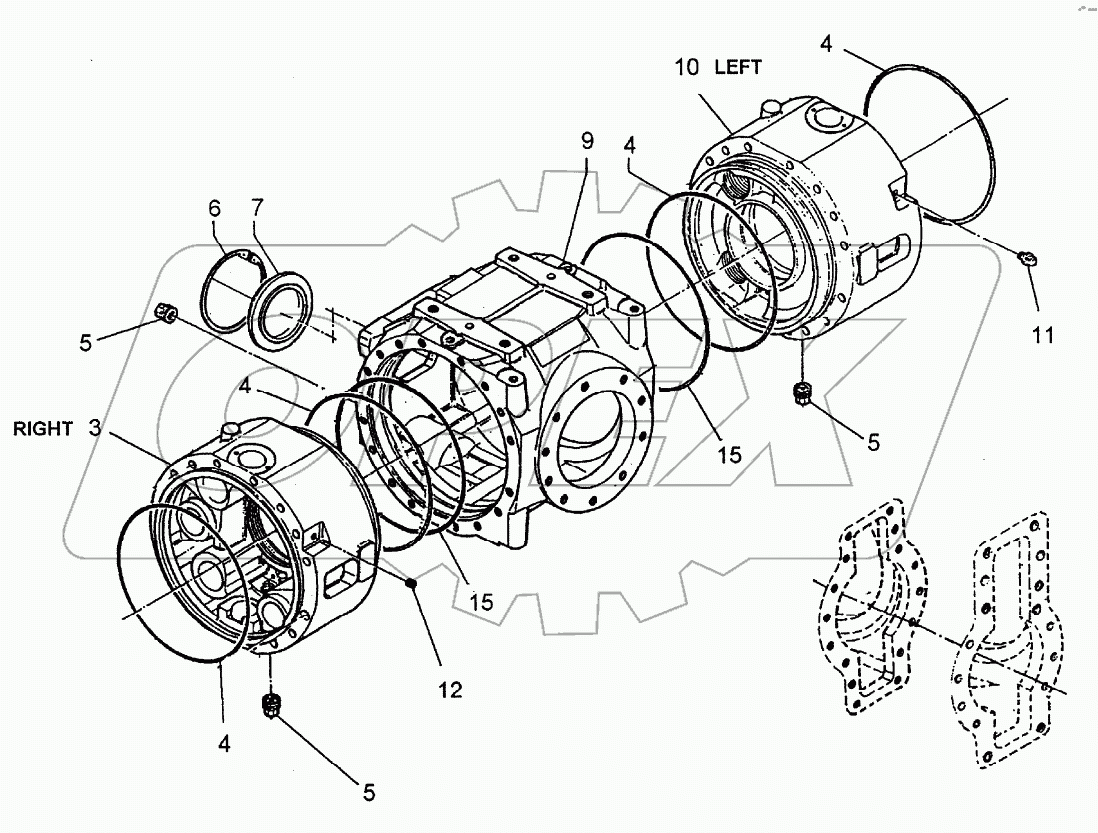  FRONT AXLE DIFFERENTIAL HOUSING