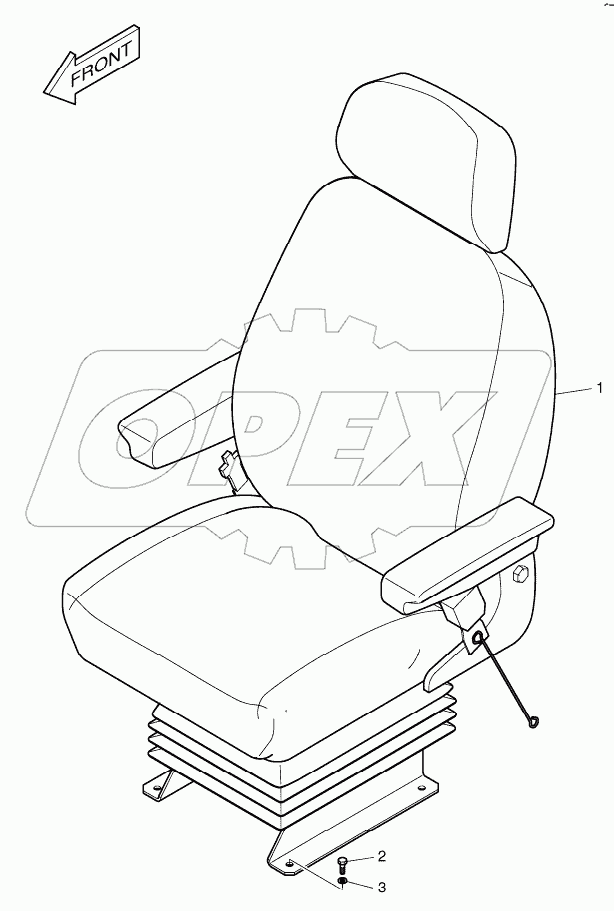  SEAT MOUNTING - AIR SUSPENSION