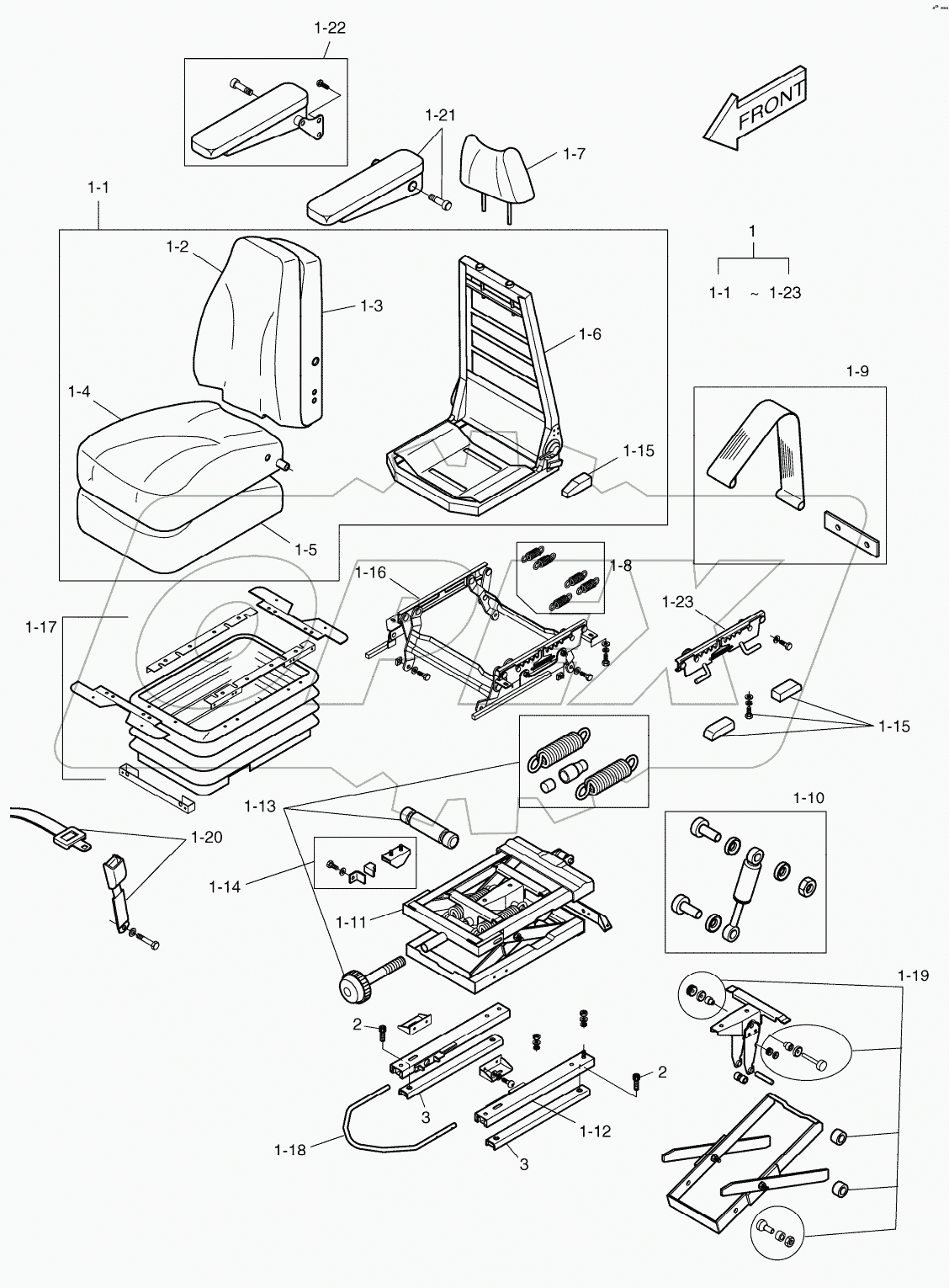  SEAT ASSY-MECHANICAL SUSPENSE