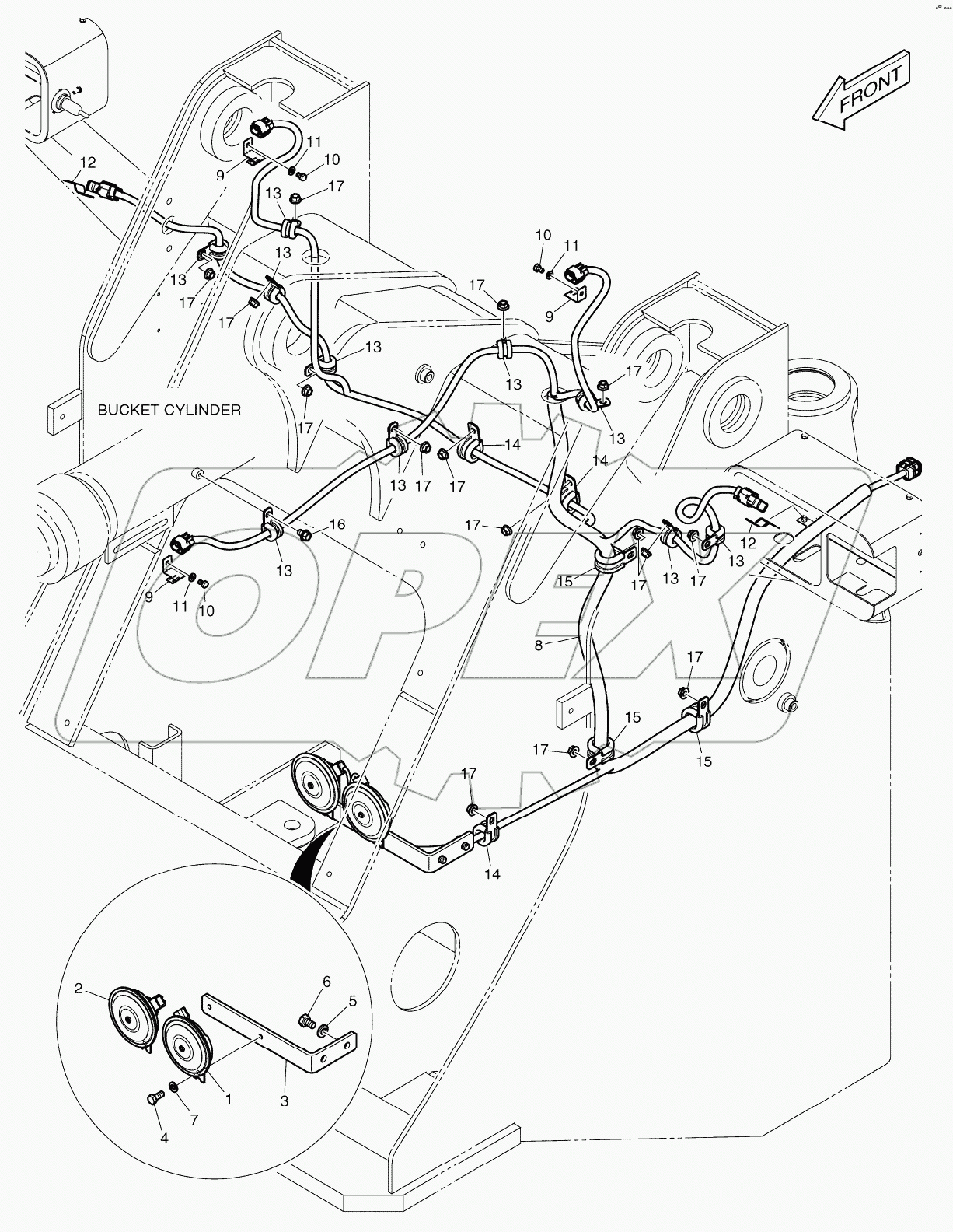  ELECTRIC PARTS - FRONT FRAME