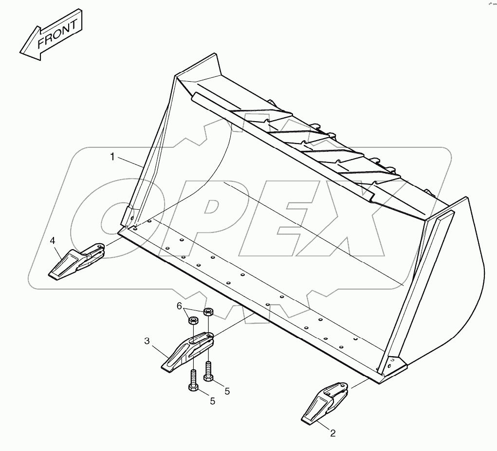  BUCKET-1.5m3 - TOOTH
