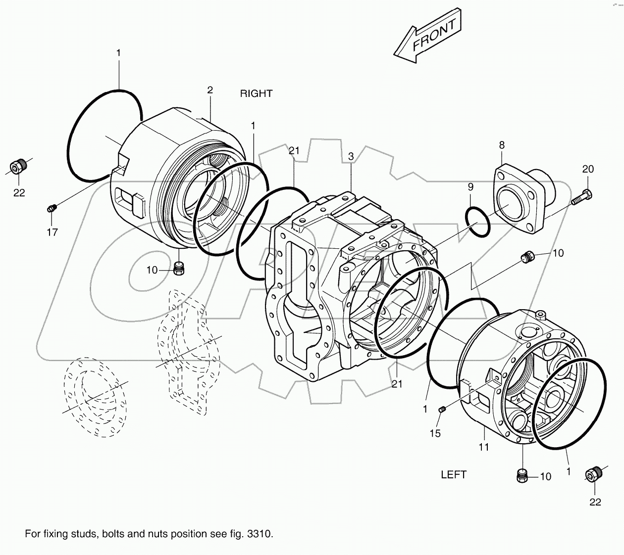  DIFFERENTIAL HOUSING - REAR AXLE