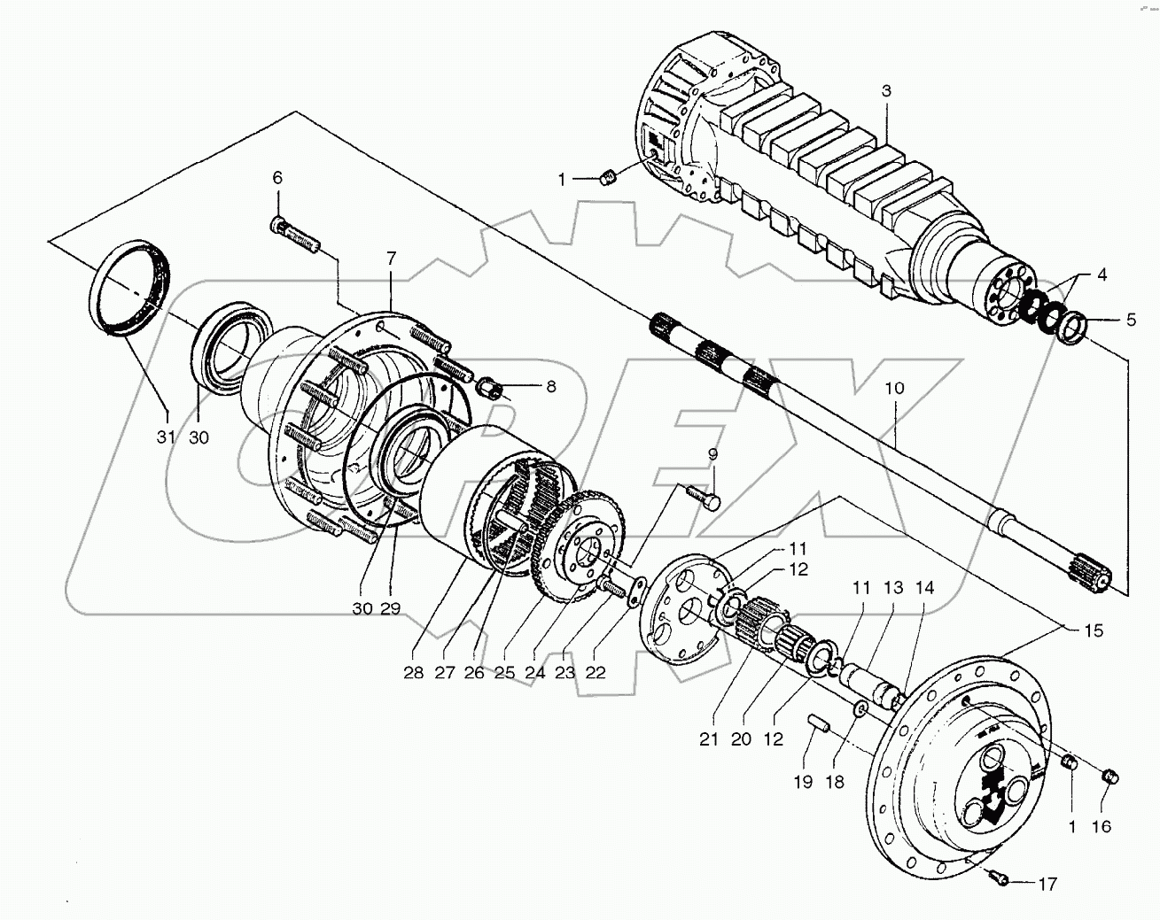  PLANETARY GEAR - REAR AXLE