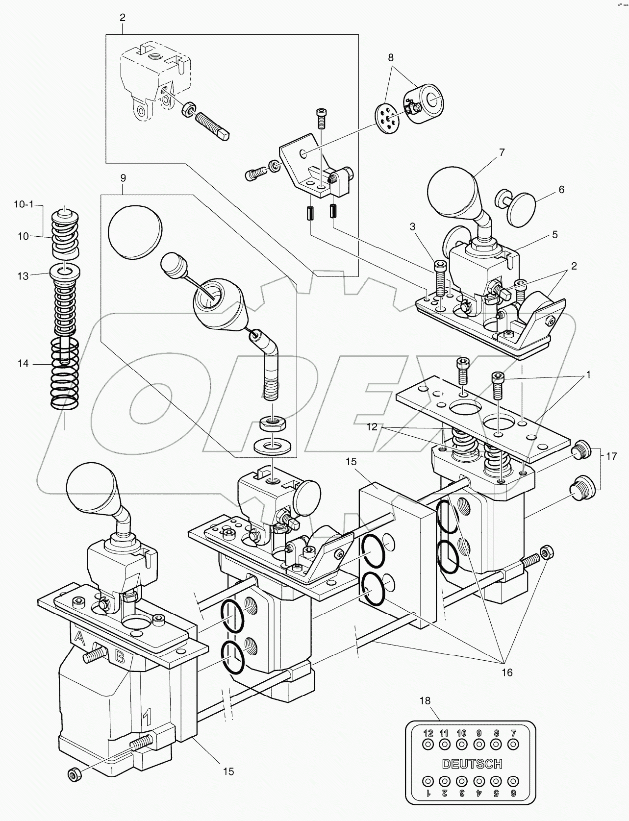  REMOTE CONTROL VALVE - 3SP + 3 LEVER
