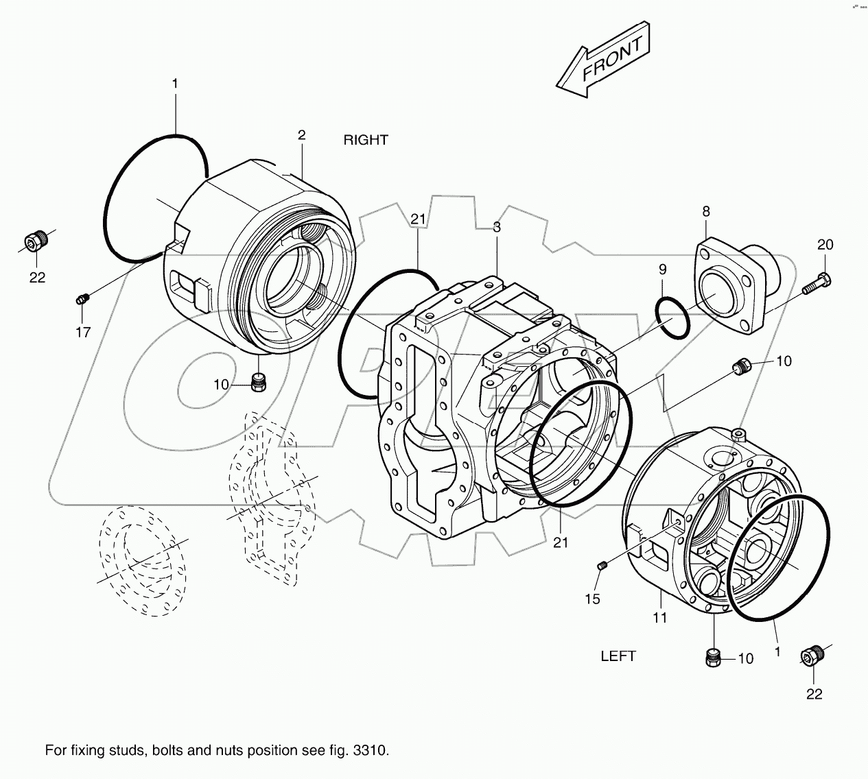  DIFFERENTIAL HOUSING - REAR AXLE