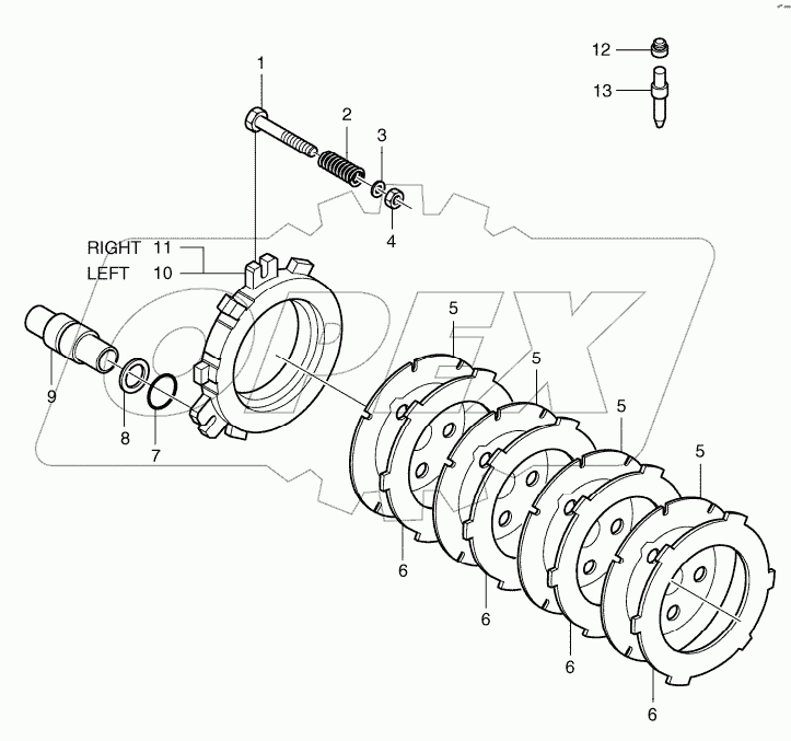  BRAKE - REAR AXLE