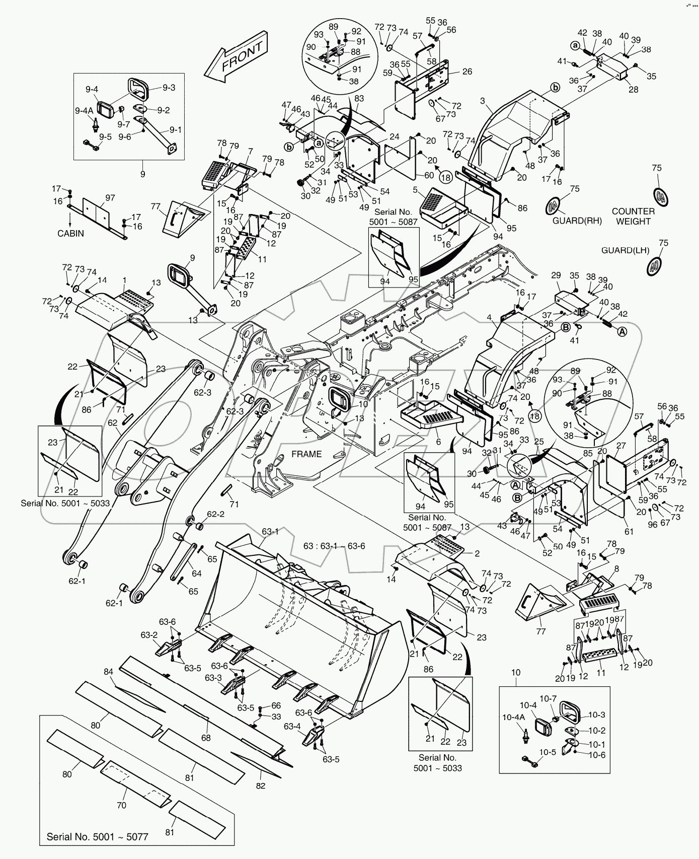  FENDER & LADDER & BUCKET