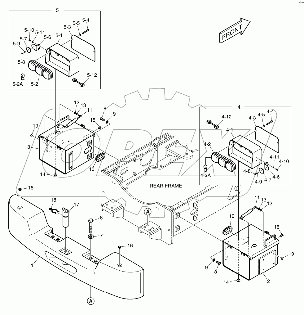  COUNTER WEIGHT & REAR LAMP