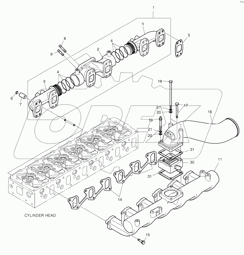  INTAKE & EXHAUST MANIFOLD