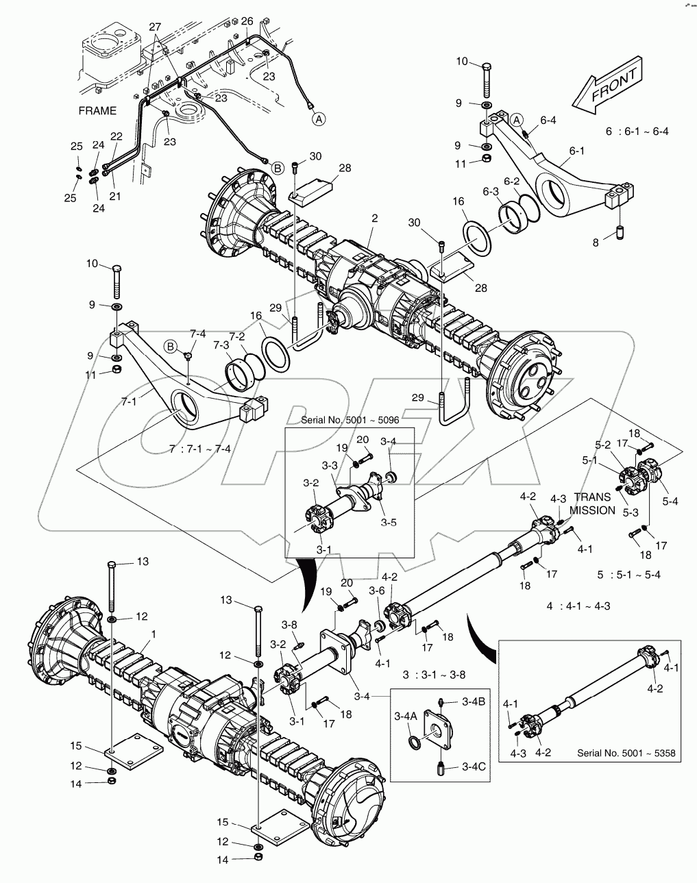  AXLE & DRIVE SHAFT-SUPER MAX.TRAC