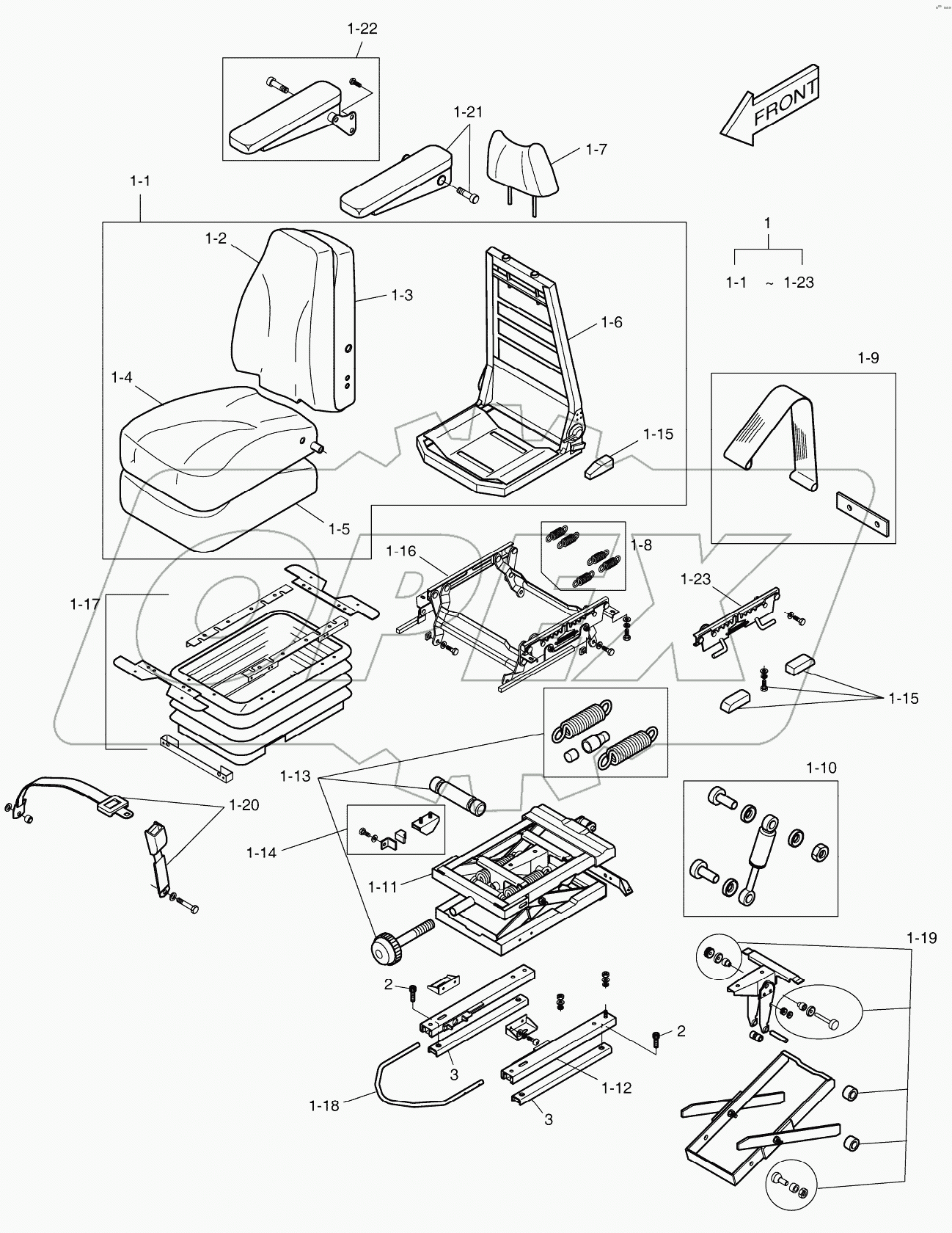  SEAT ASSY- MECHANICAL SUSPENSE