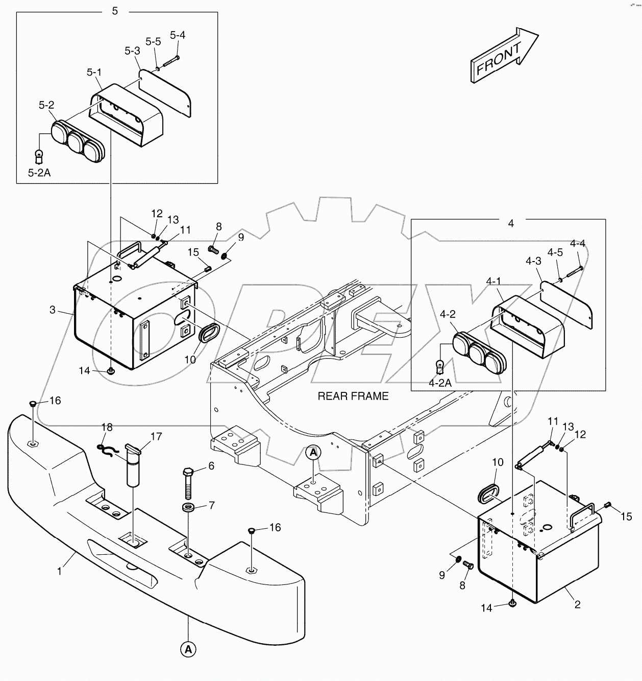  COUNTER WEIGHT & REAR LAMP