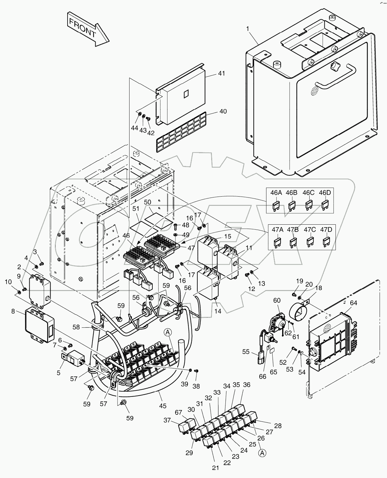  ELECTRIC BOX - FINGER REMOCON Serial No. 5001-5190